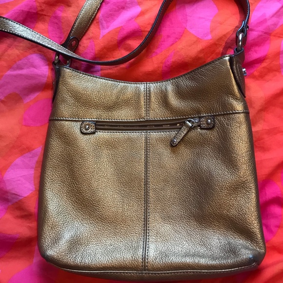 Tignanello Gold Leather Purse - Picture 2 of 9